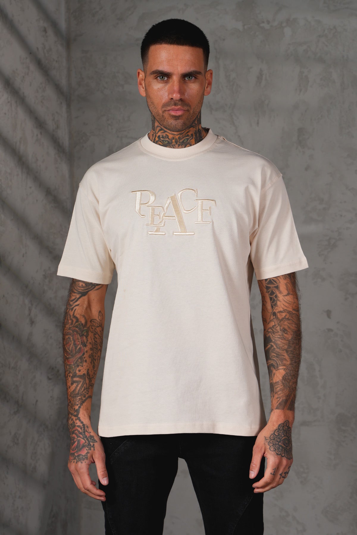 T-SHIRT PEACE BEIGE