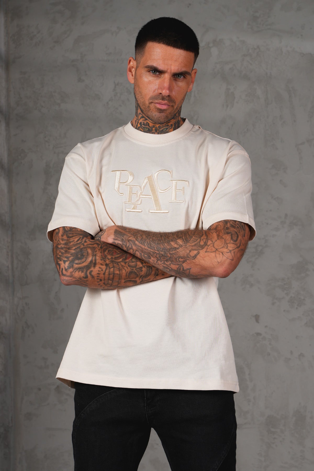 T-SHIRT PEACE BEIGE